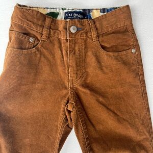 Boden Boys Rust Brown Corduroy Pants Sz 9 Yrs